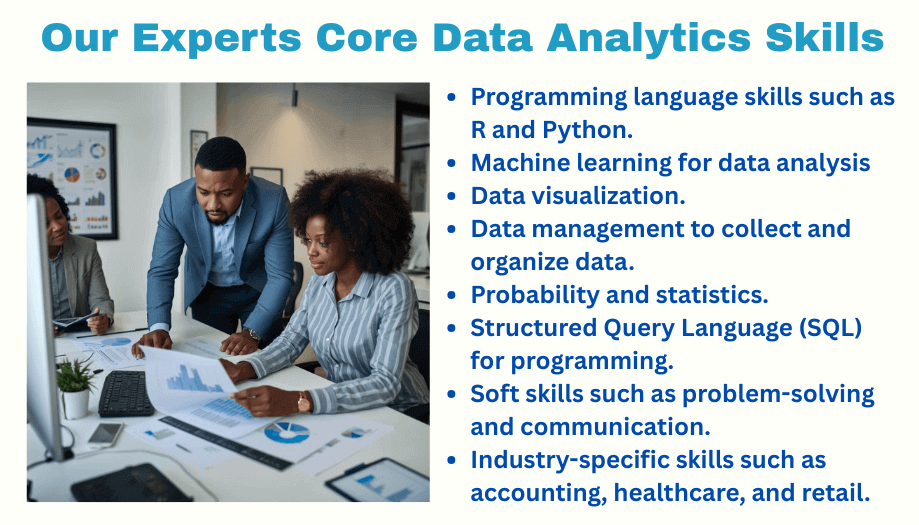 Our Experts Core Data Analytics Skills