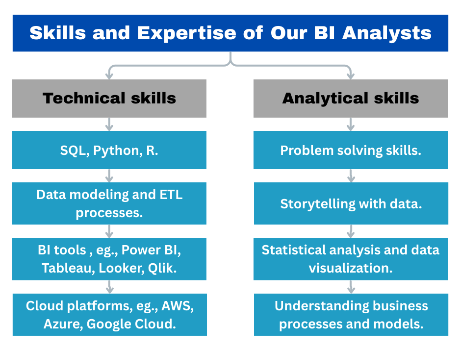 Skills and Expertise of Our BI Analysts